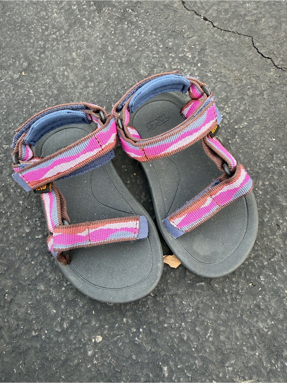 Teva Kids' Pink & Purple Strap Sandals size 6